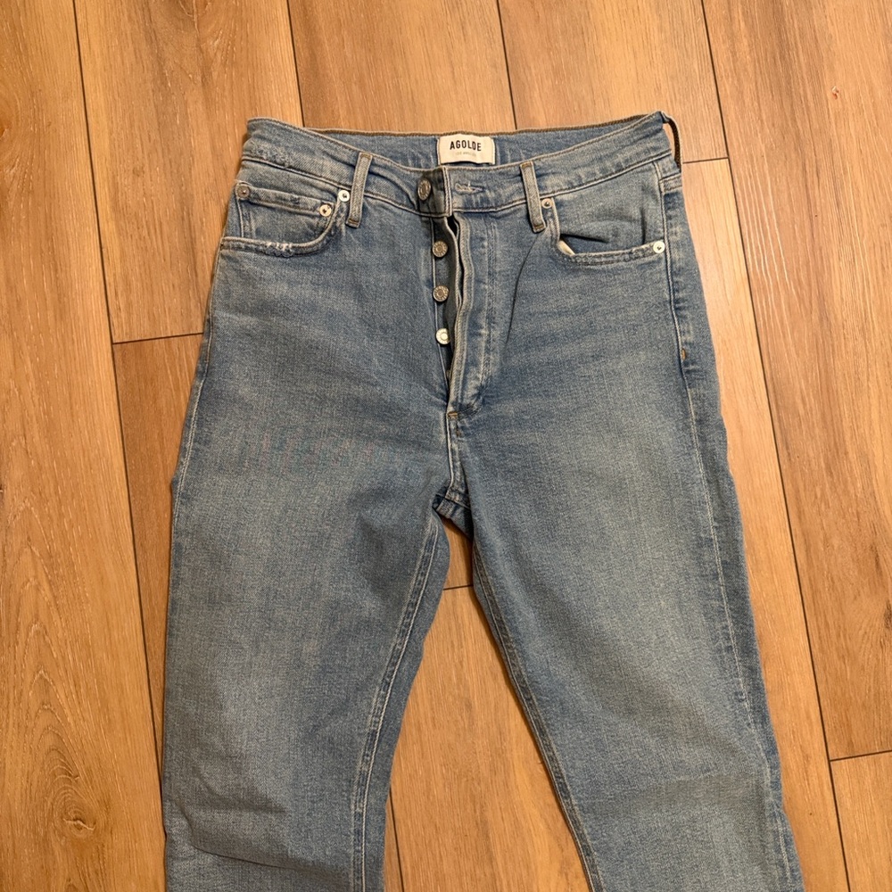Agolde Light Wash High-Rise Women's Jeans